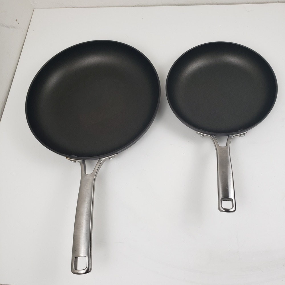 Calphalon Classic Nonstick Fry Pan Set 8" and 10" Hard Anodized 1388 1390